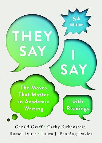 "They Say / I Say" with Readings (6th Edition) - Epub + Converted Pdf